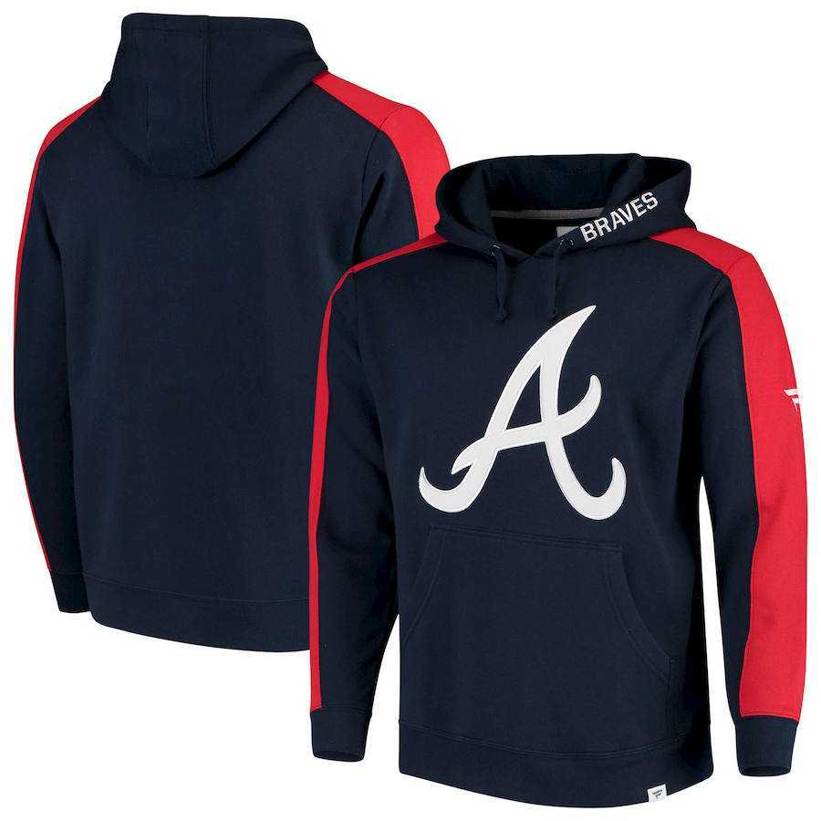 Men's Atlanta Braves Fanatics Branded Iconic Fleece Pullover Hoodie Navy & Red,We sell and wholesale Men's Atlanta Braves Fanatics Branded Iconic Fleece Pullover Hoodie Navy & Red on line form chian!